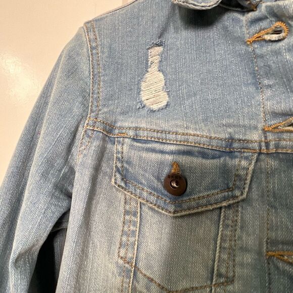 DKYY womens jean jacket size xxs blue jacket coat O440 - Picture 2 of 5